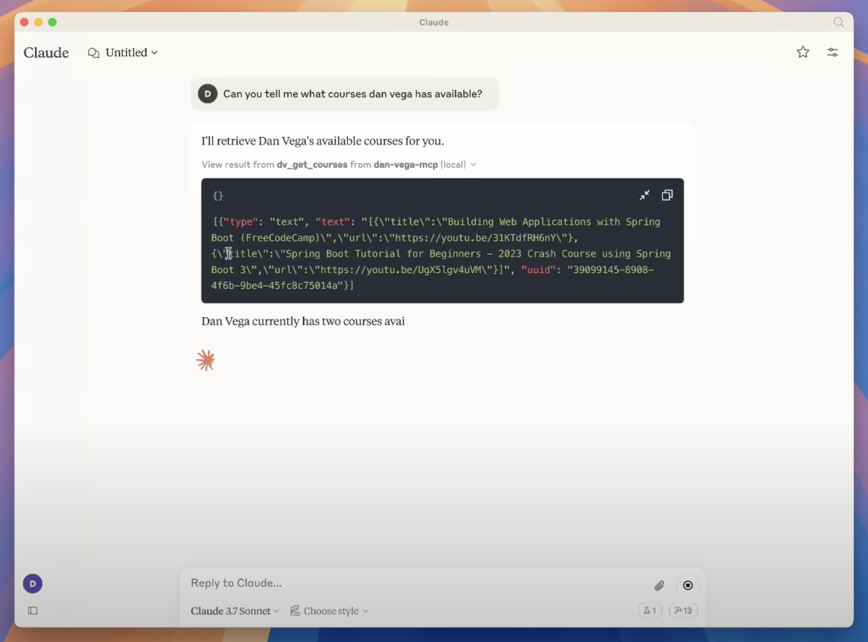 Claude Desktop with MCP Tools