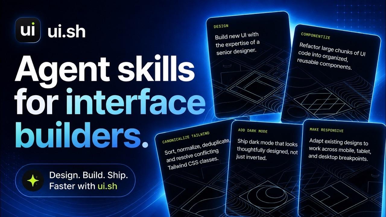 UI.sh: Agent Skills That Actually Make AI-Generated UIs Look Good