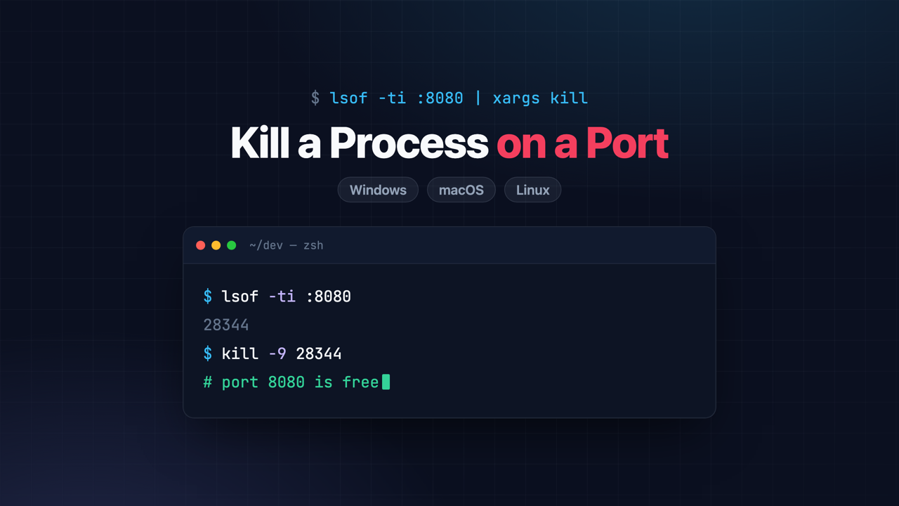 How to Kill a Process Running on a Port (Windows, macOS & Linux)